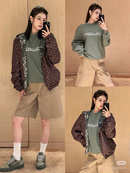 250825 New high-quality double-sided zipper hooded jacket