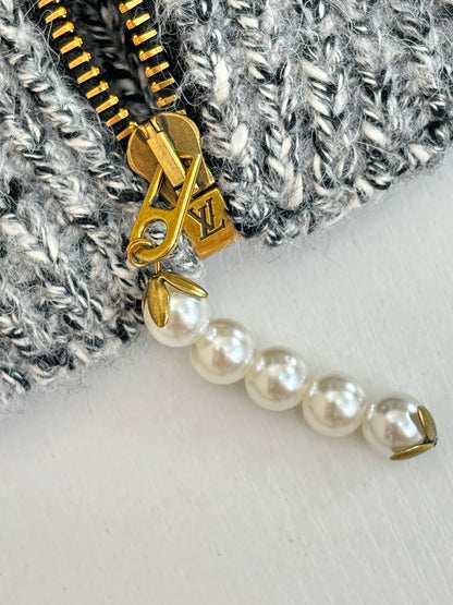 250825 New high-quality sailboat fishing yarn knitted zipper sweater coat