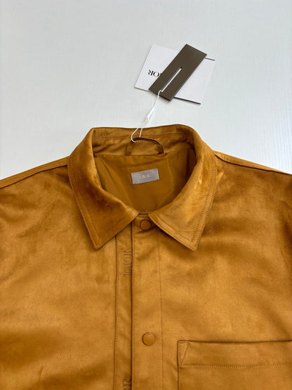 250825 A new high-quality suede textured minimalist leather jacket