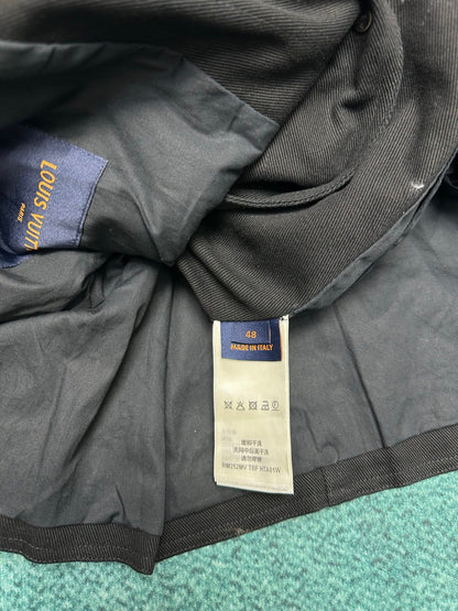 250825 New high-quality gradient full-print skateboard denim jacket
