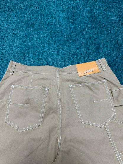250825 New high-quality cotton pocket embroidered long pants set