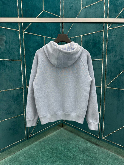 250825 A new high-quality, thick, double-sided zipper hoodie