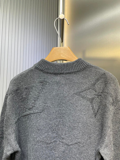 250825 New high-quality POLO wool sweater with inlaid patterns and subtle zippers