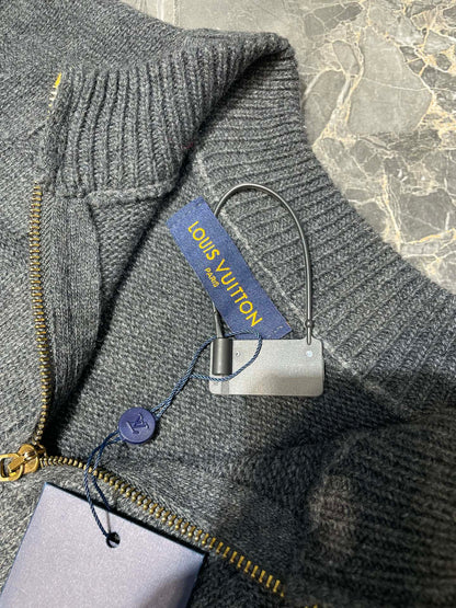 250825 New high-quality POLO wool sweater with inlaid patterns and subtle zippers