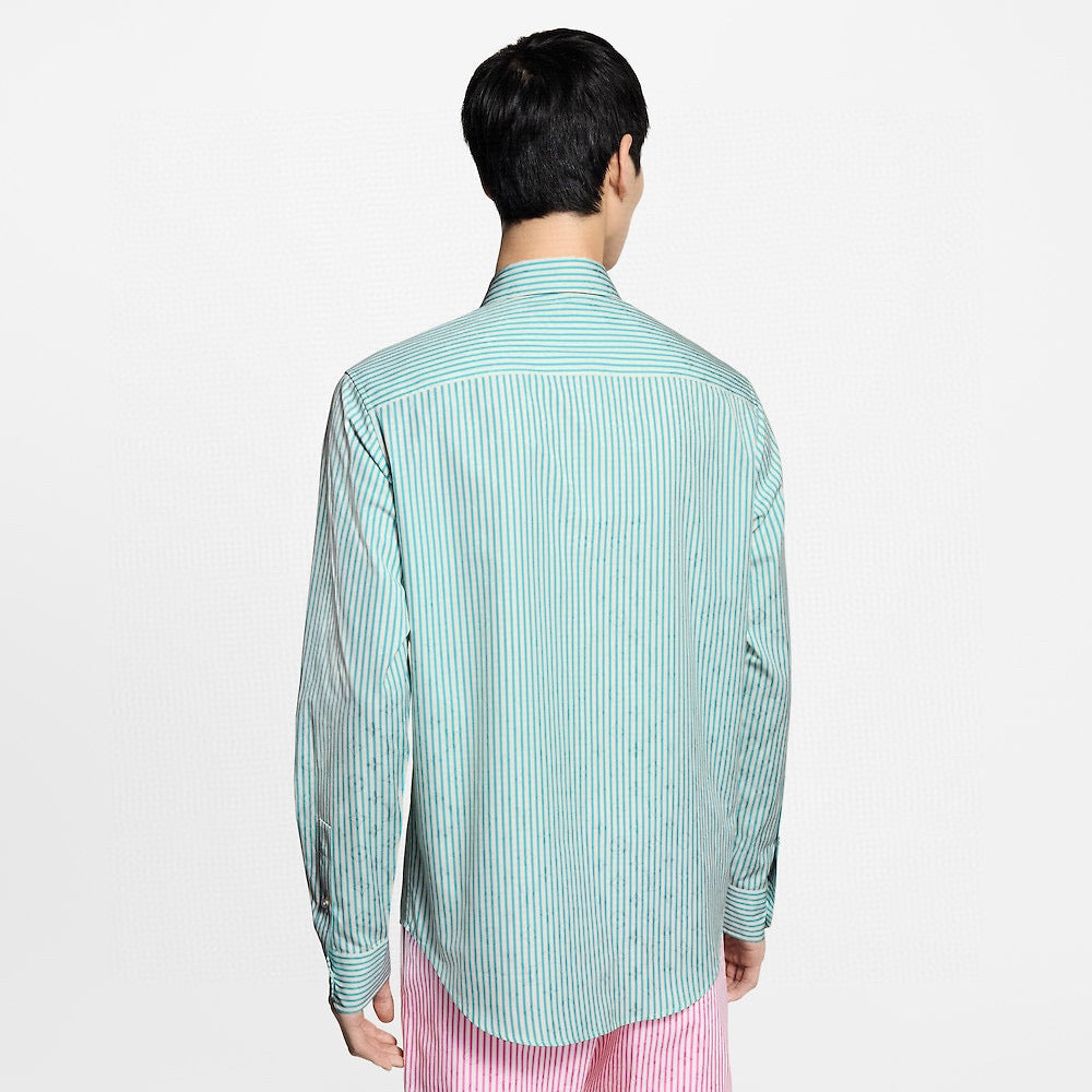 250825 New high-quality striped long-sleeved shirt
