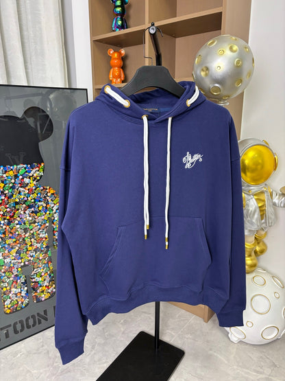 250825 New high-quality heavy industry rope knot embroidered hooded