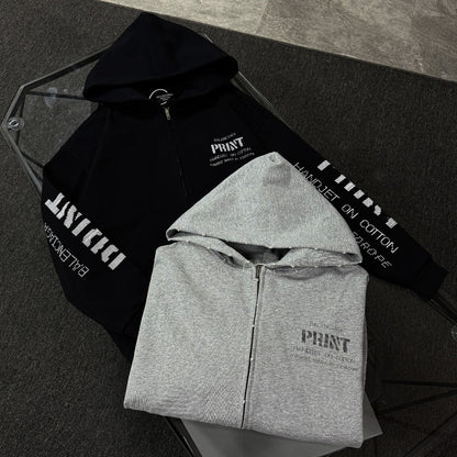 250825 New high-quality zipper hoodie