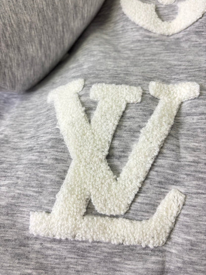 250825 New high-quality custom letter-patterned towel embroidered zipper hoodie
