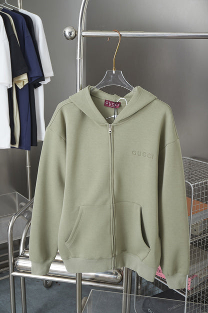 250825 New high-quality logo embroidered hoodie