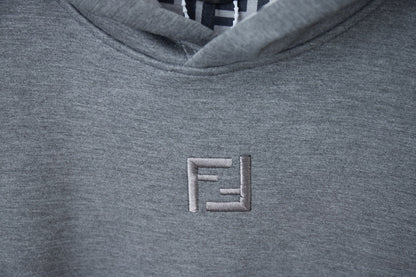 250825 New high-quality logo embroidered hoodie