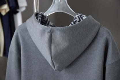 250825 New high-quality logo embroidered hoodie