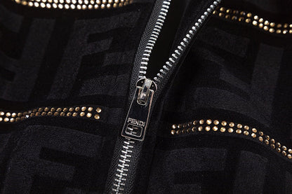 250825 New top-quality sparkling diamond jacket