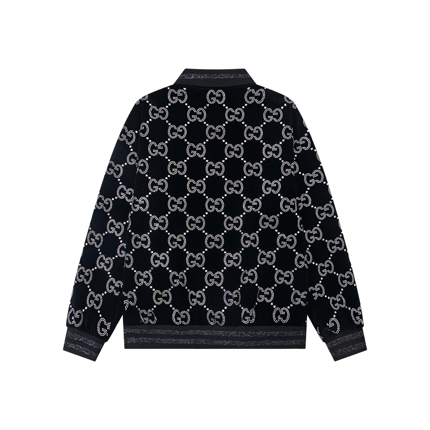 250902 A new high-quality, fully embroidered, shiny night baseball jacket