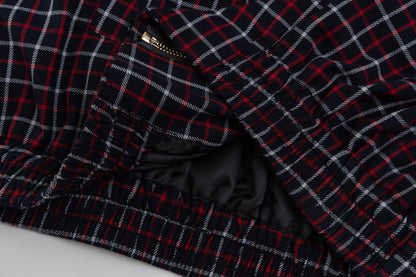250902 New high-quality classic red checkered jacket