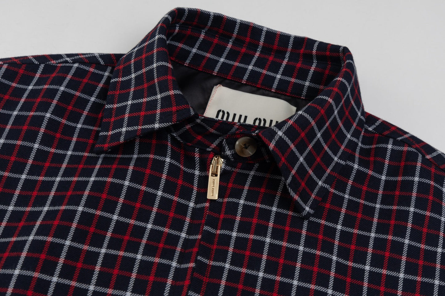 250902 New high-quality classic red checkered jacket
