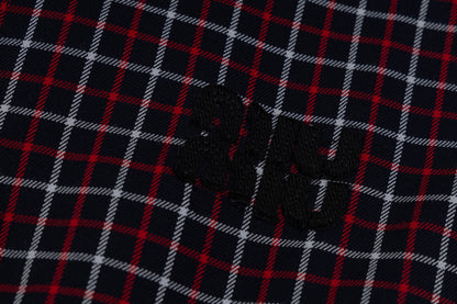 250902 New high-quality classic red checkered jacket
