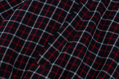 250902 New high-quality classic red checkered jacket