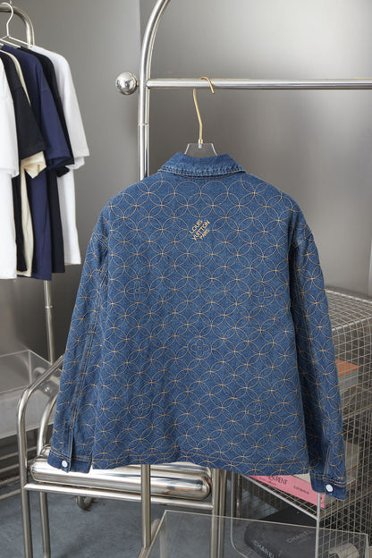 250902 New high-quality custom-made fabric denim jacket