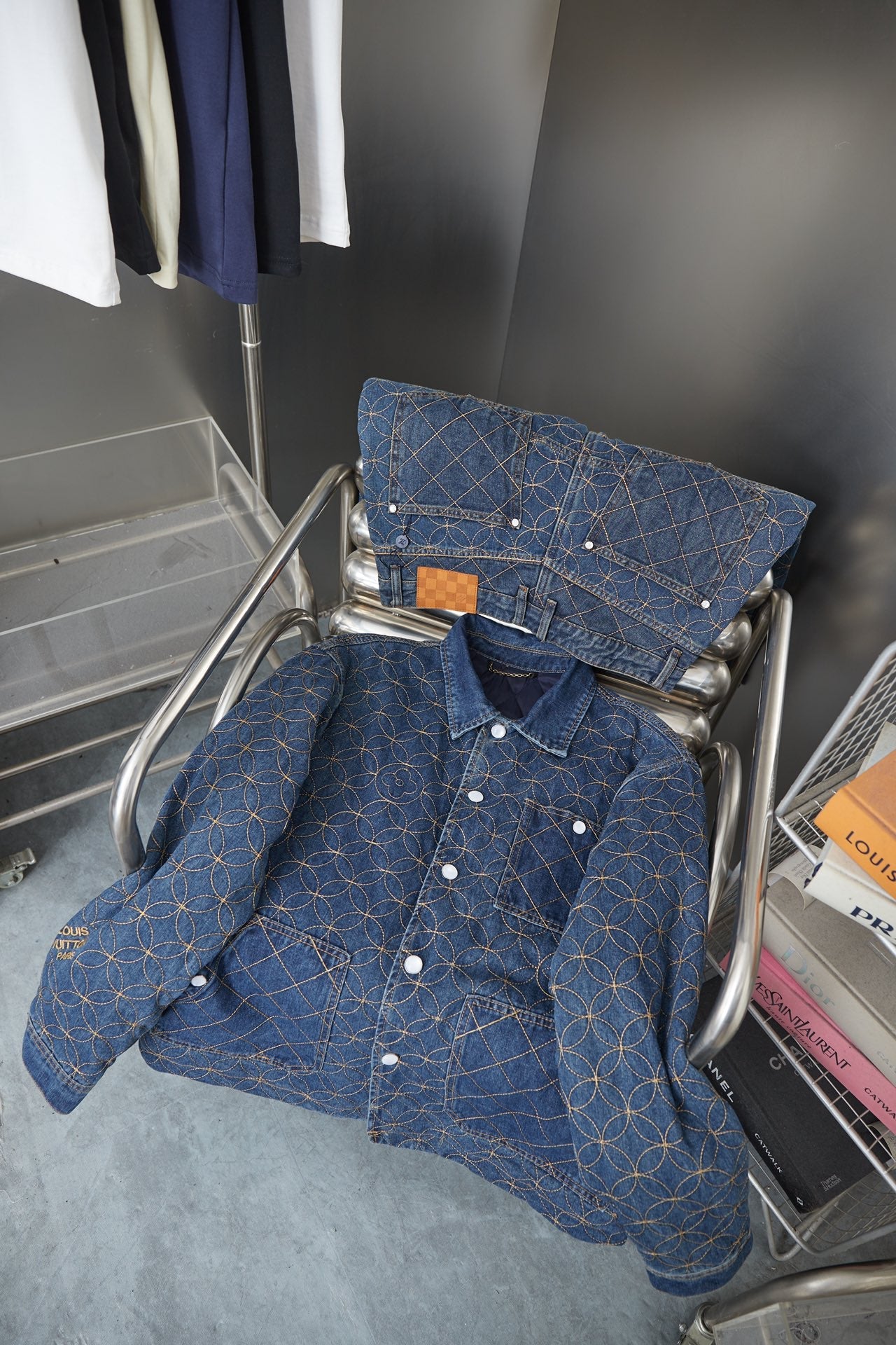 250902 New high-quality custom-made fabric denim jacket