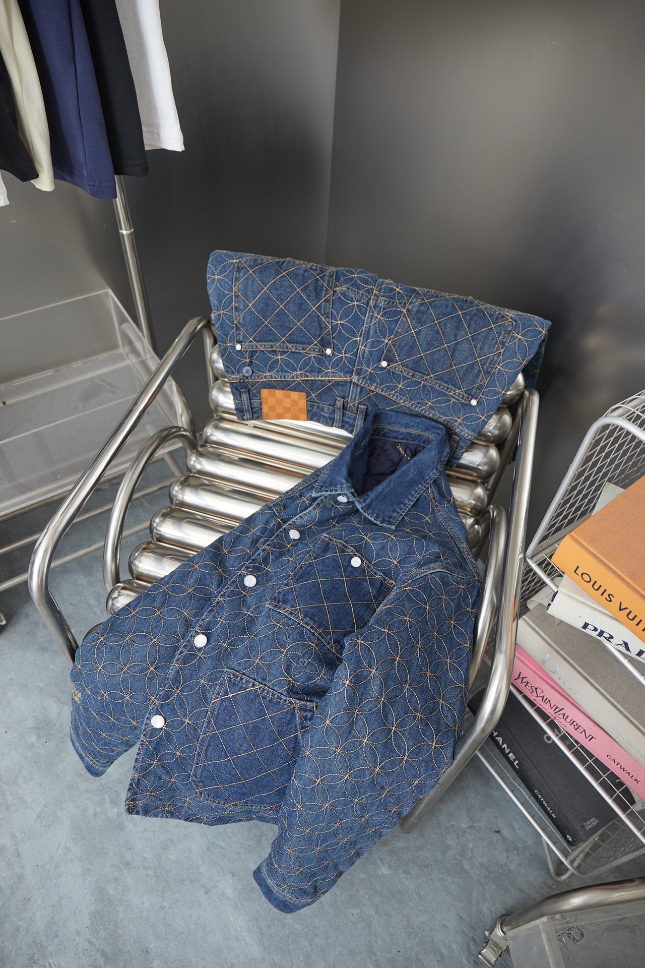 250902 New high-quality custom-made fabric denim jacket