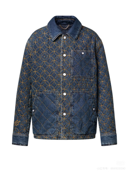 250902 New high-quality custom-made fabric denim jacket
