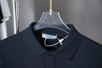 250902 New high-quality, simple embroidered lapel sweatshirt