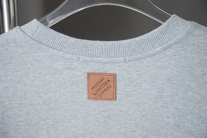 250902 New high-quality fishing embroidered round-neck sweatshirt