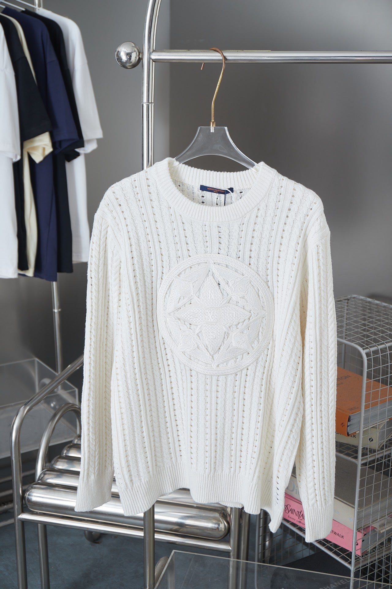 250902 New high-quality knitted logo sweater