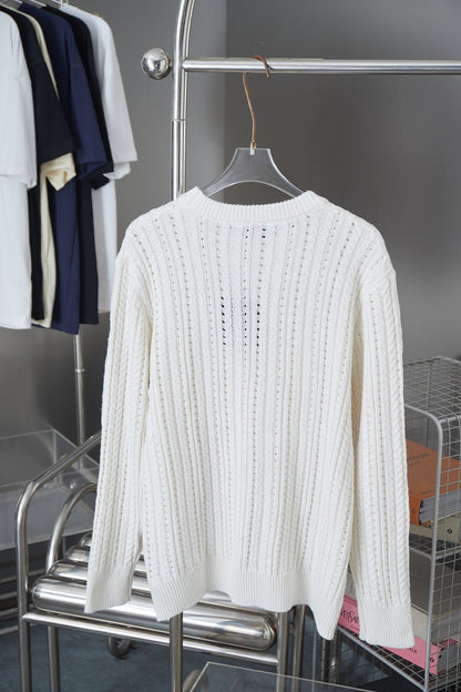 250902 New high-quality knitted logo sweater