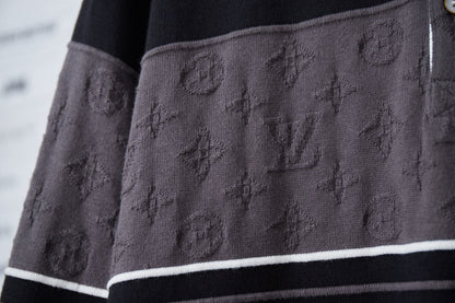250902 New high-quality shirt collar patchwork sweater