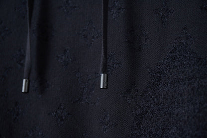 250902 New high-quality black lettered jacquard knit hood