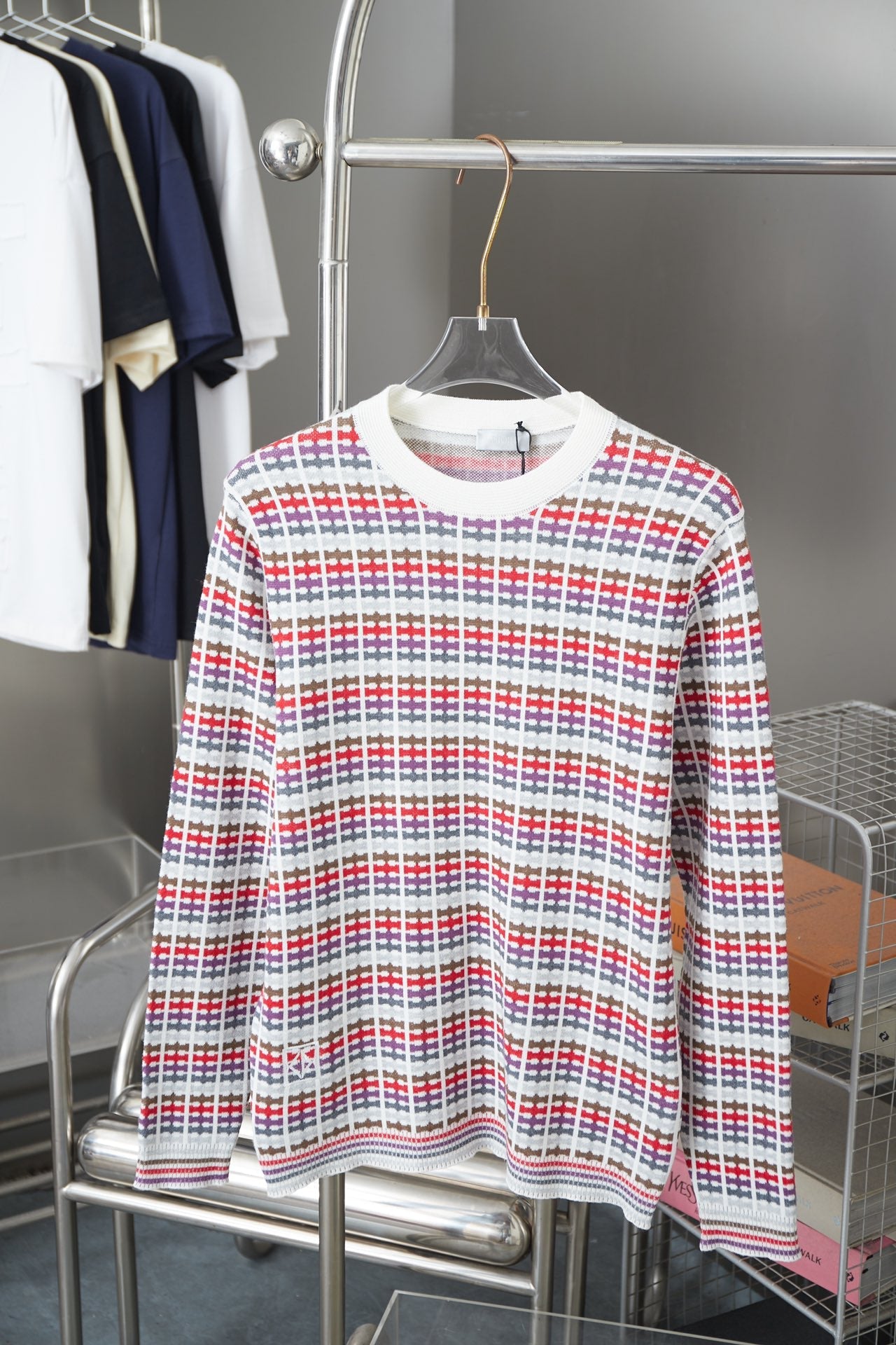 250902 New high-quality colored knitted sweater