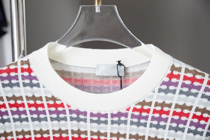 250902 New high-quality colored knitted sweater