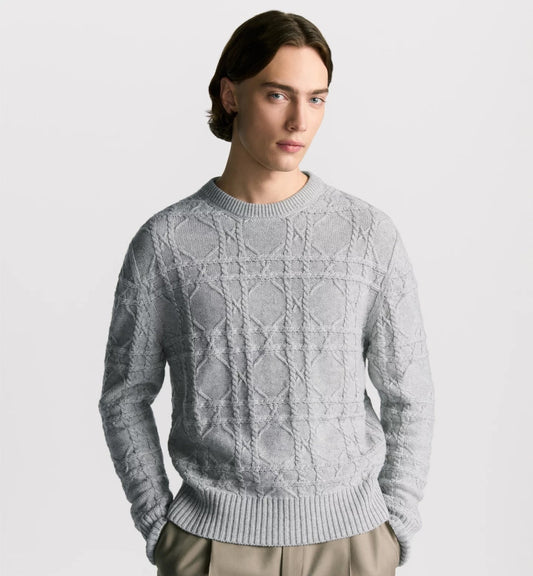 250902 New high-quality wool wicker knitted sweater