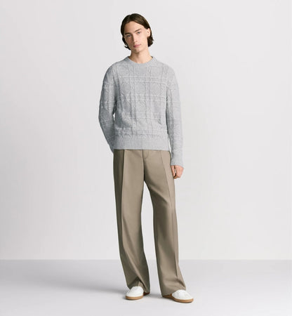 250902 New high-quality wool wicker knitted sweater
