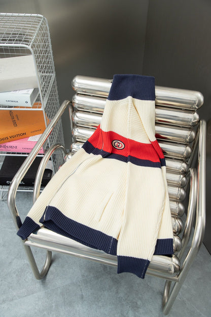 250902 New high-quality letter-covered knitted cardigan sweater