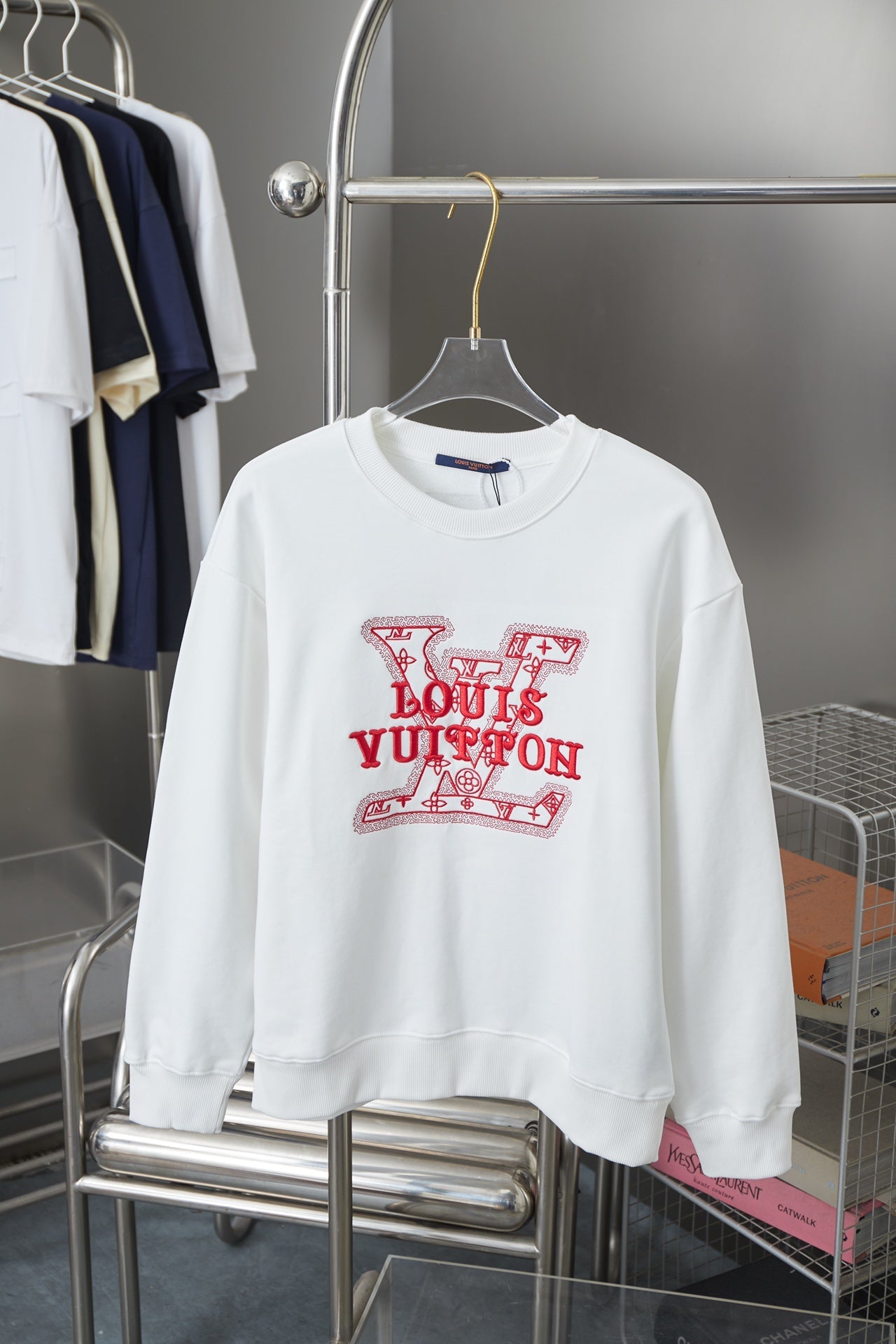 250902 New high-quality letter pullover round-neck hoodie