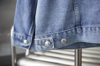 250902 A new high-quality jacquard embroidered letter denim jacket