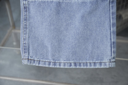 250902 New high-quality jacquard embroidered letter denim trousers