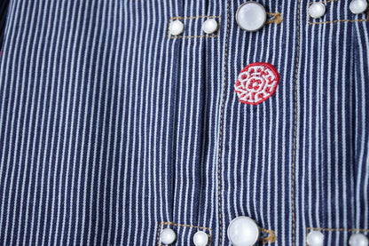 250902 A new high-quality striped embroidered denim jacket