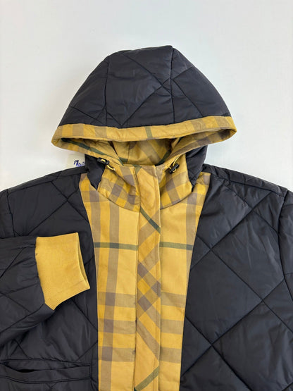 250902 New high-quality checkered hooded zipper cotton jacket