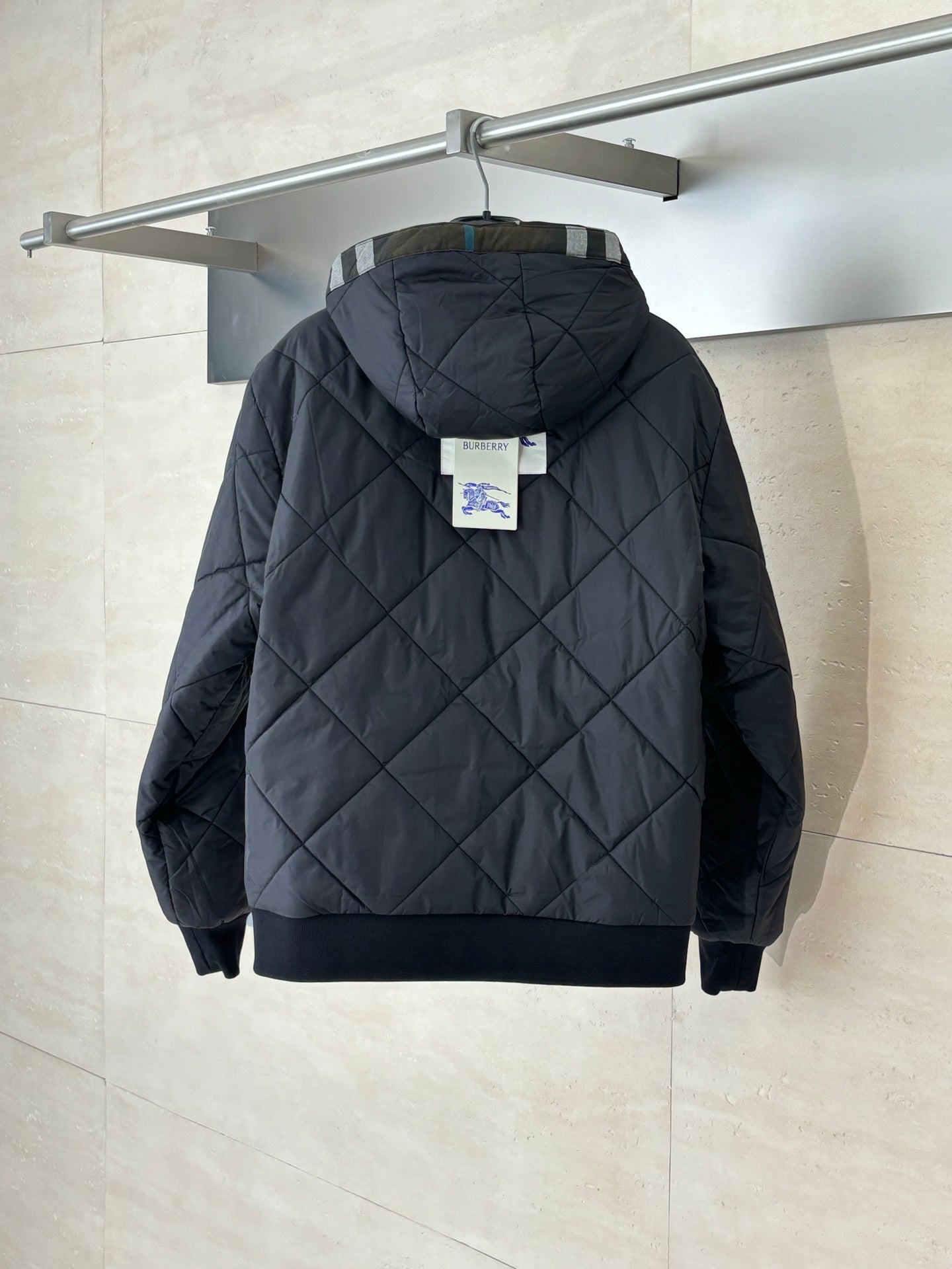 250902 New high-quality checkered hooded zipper cotton jacket