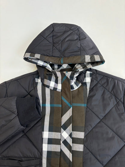 250902 New high-quality checkered hooded zipper cotton jacket