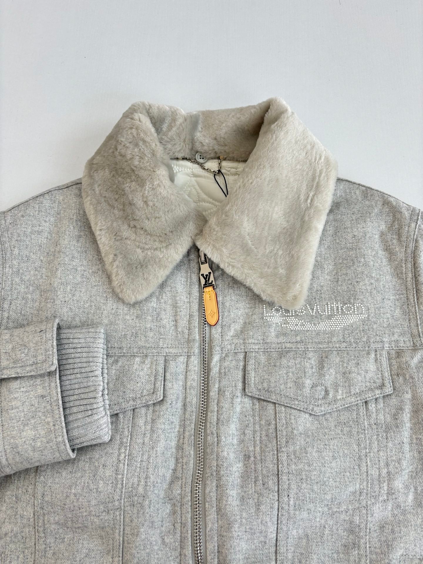 250902 New high-quality wool collar and wool corset jacket