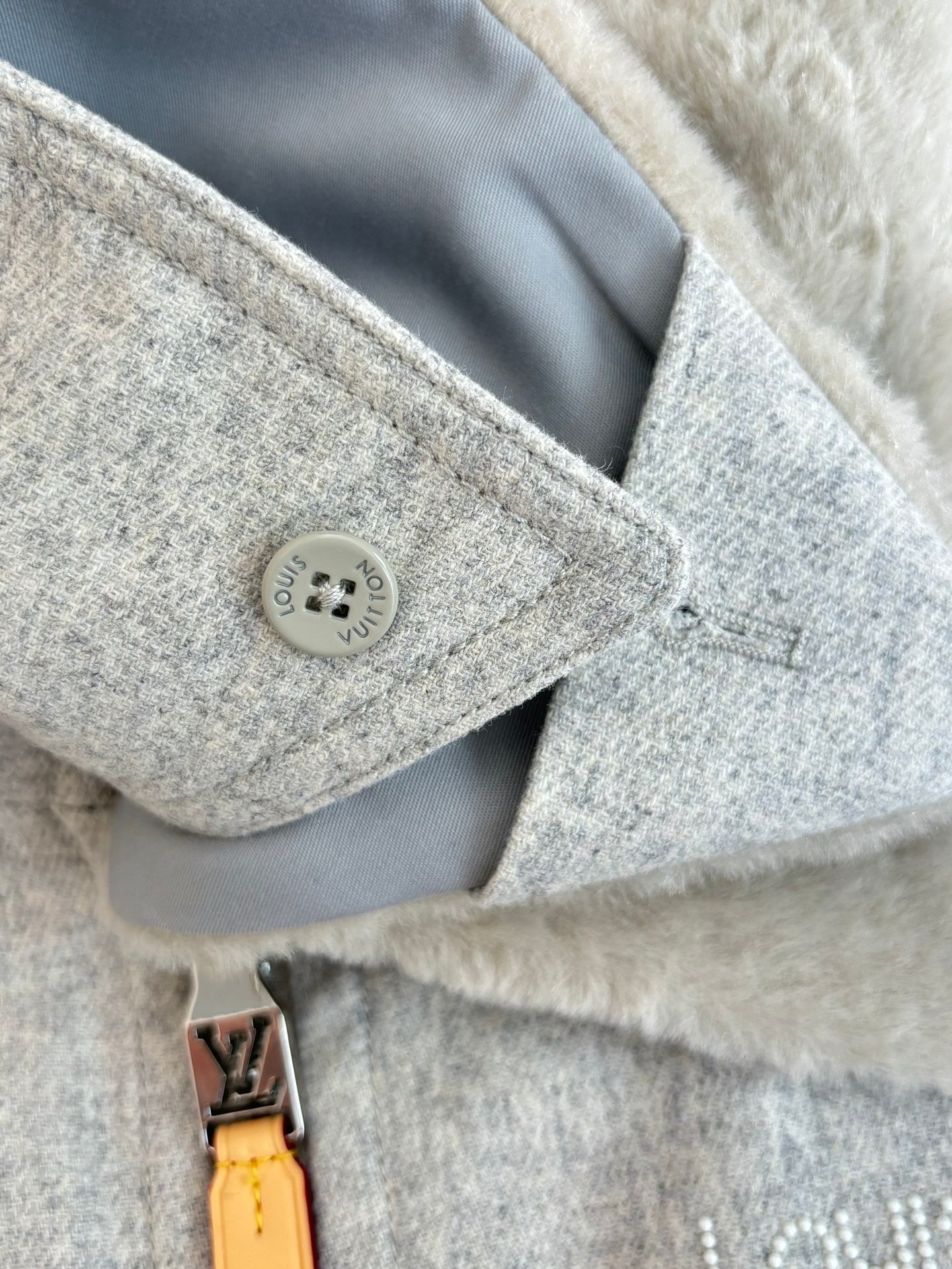 250902 New high-quality wool collar and wool corset jacket
