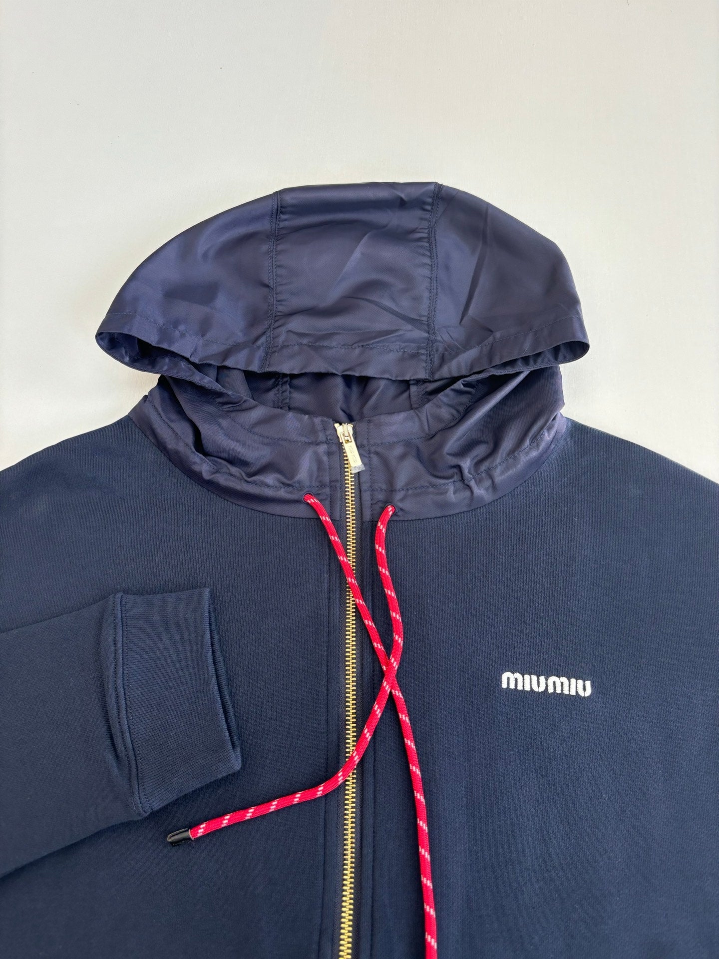250902 New high-quality patchwork hooded sweatshirt jacket
