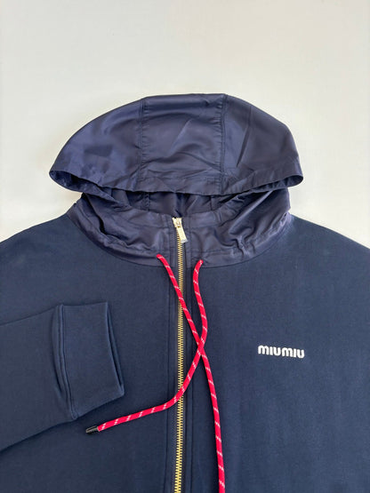 250902 New high-quality patchwork hooded sweatshirt jacket