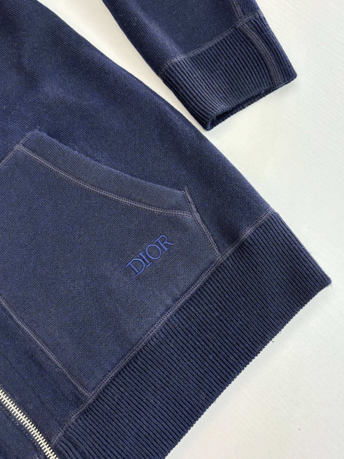 250902 A new high-quality double-sided jacquard cashmere knitted hooded sweatshirt