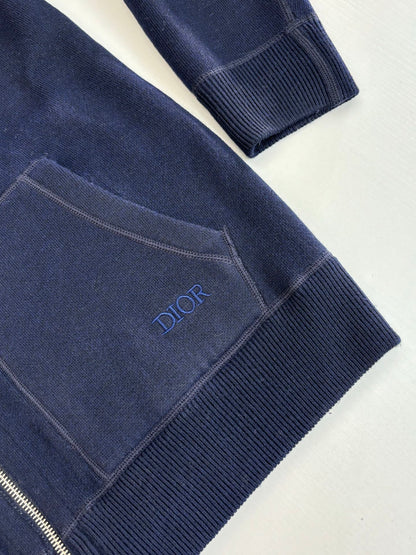 250902 A new high-quality double-sided jacquard cashmere knitted hooded sweatshirt