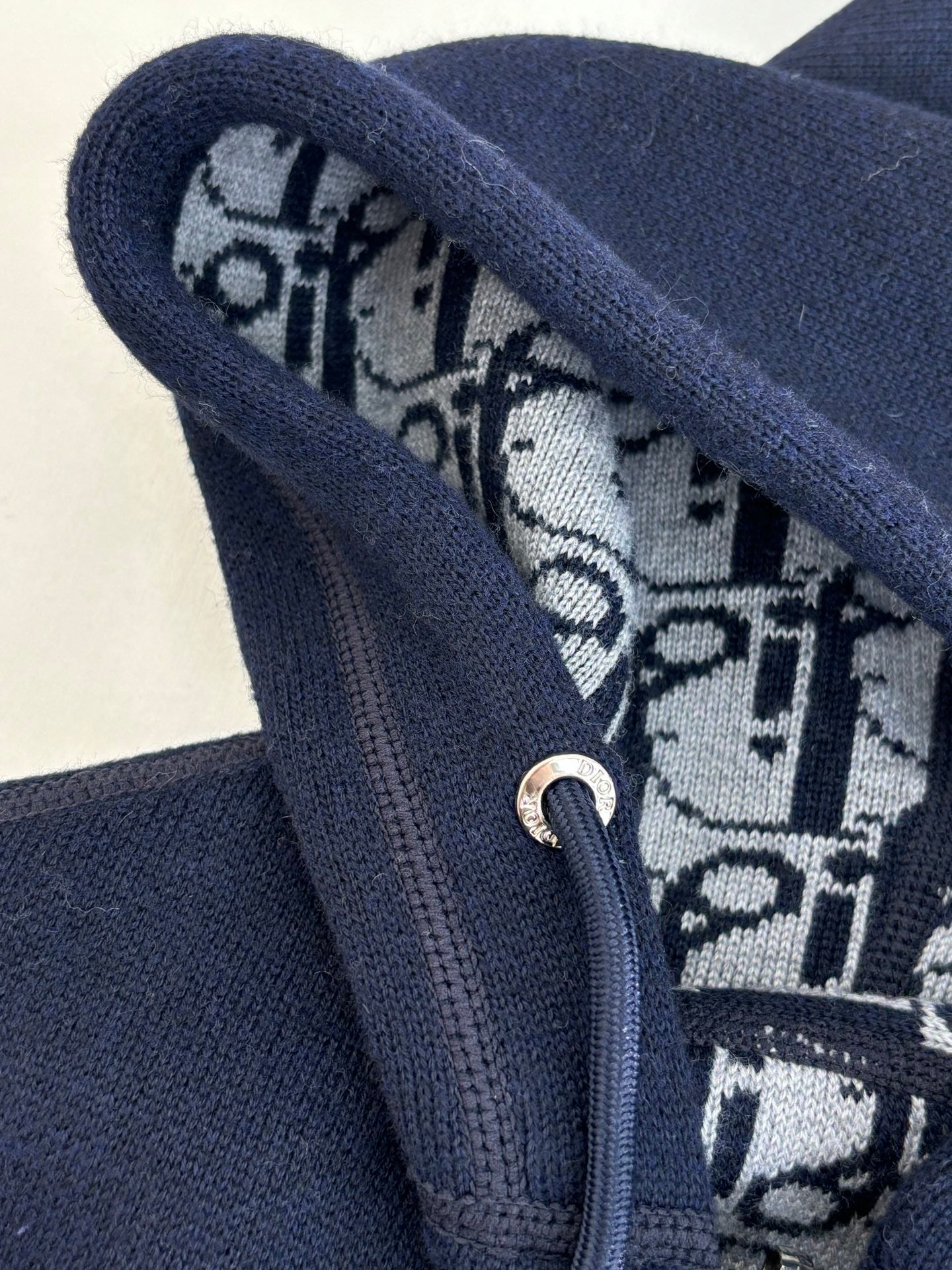 250902 A new high-quality double-sided jacquard cashmere knitted hooded sweatshirt